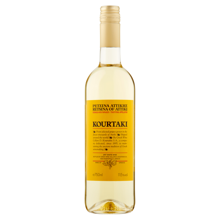 Kourtaki Retsina of Attiki White Wine 75cl