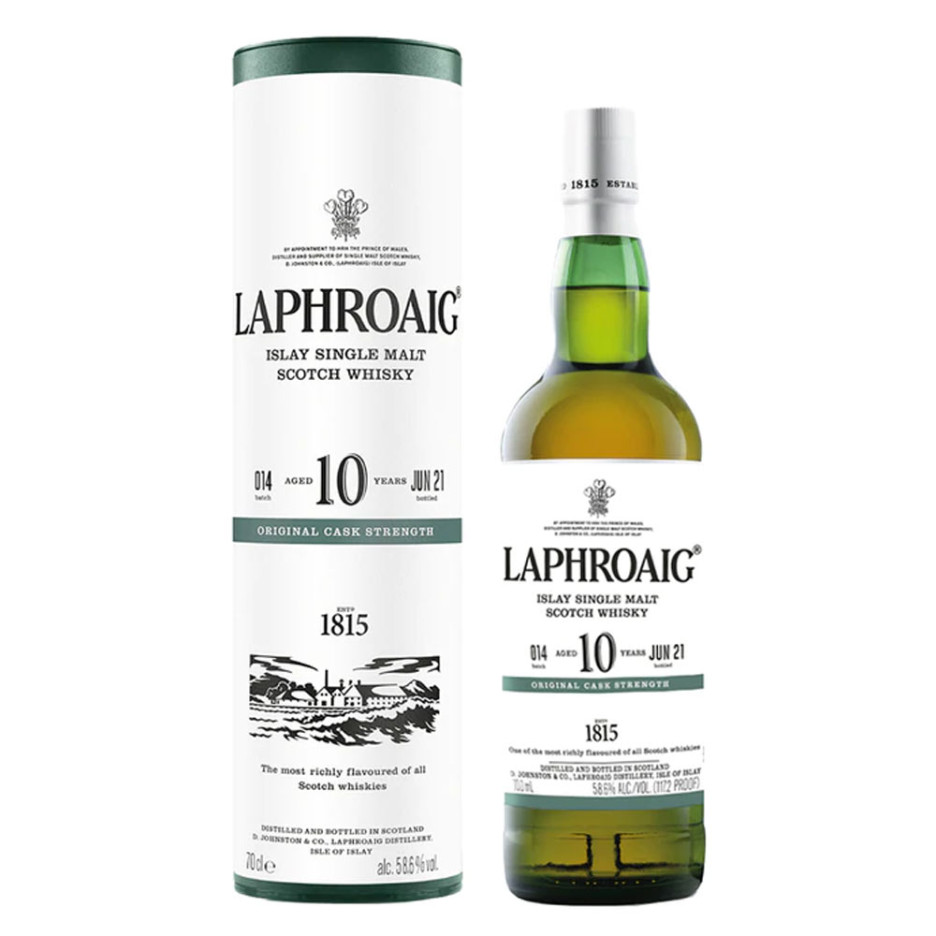 Laphroaig 10 Year Cask Strength Whisky 70cl