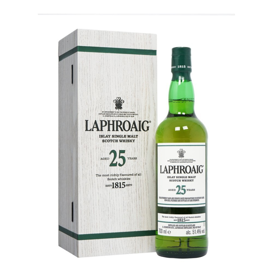 Laphroaig 25 Year Old Cask Strength Whisky 70cl - DrinkSupermarket