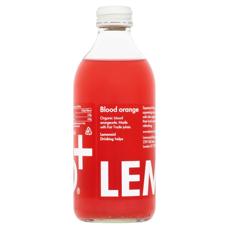 Lemonaid Organic Blood Orange Drink 12x 330ml