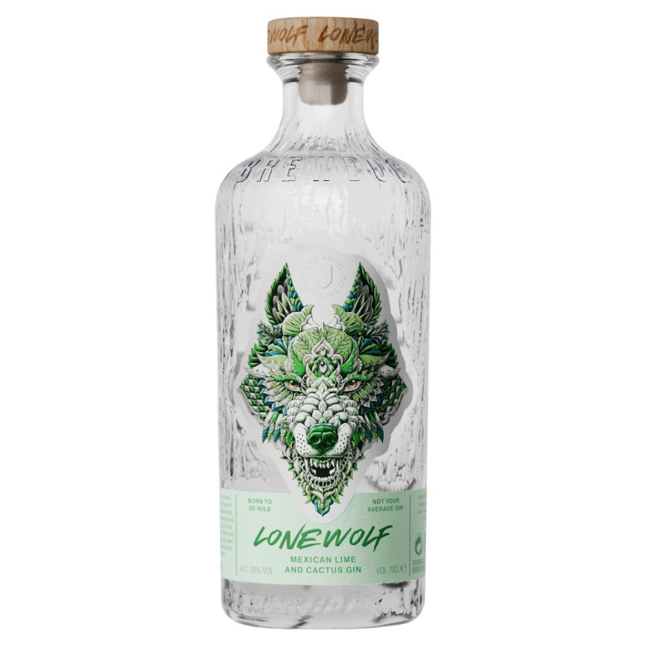 Lone Wolf Mexican Lime & Cactus Gin 70cl
