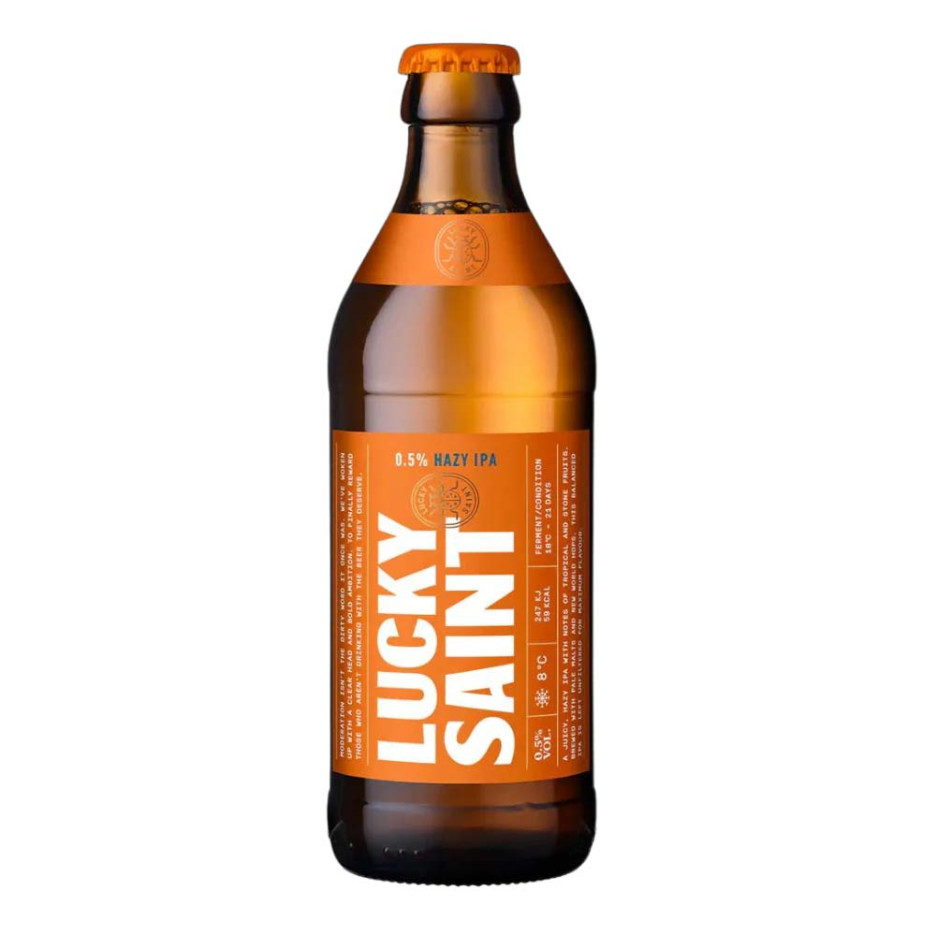 Lucky Saint Hazy Low & No IPA 20x 330ml Glass Bottle