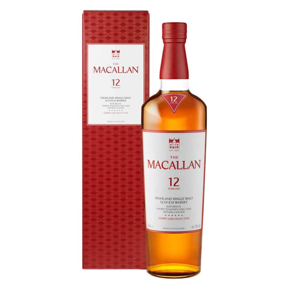 The Macallan 12 Year Sherry Oak Whisky 70cl