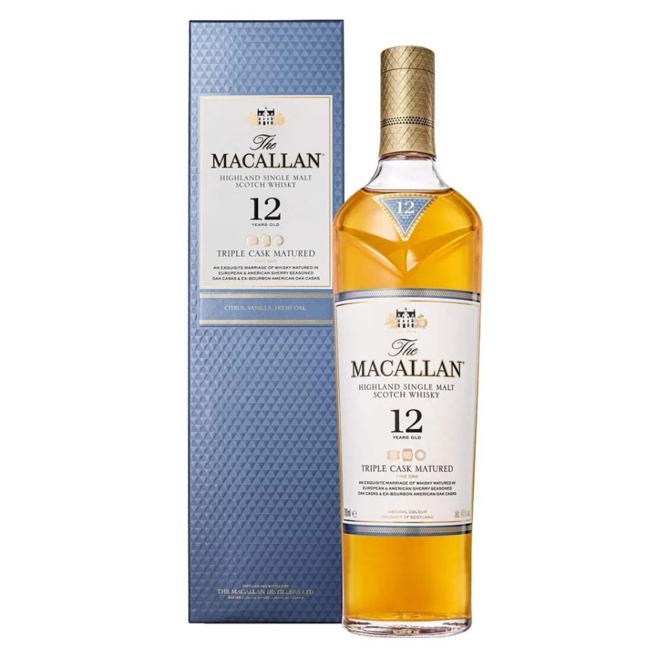 Macallan 12 Year Triple Cask Matured Whisky 70cl