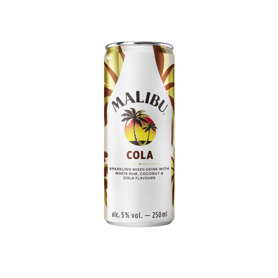 Malibu Rum and Cola 250ml Can