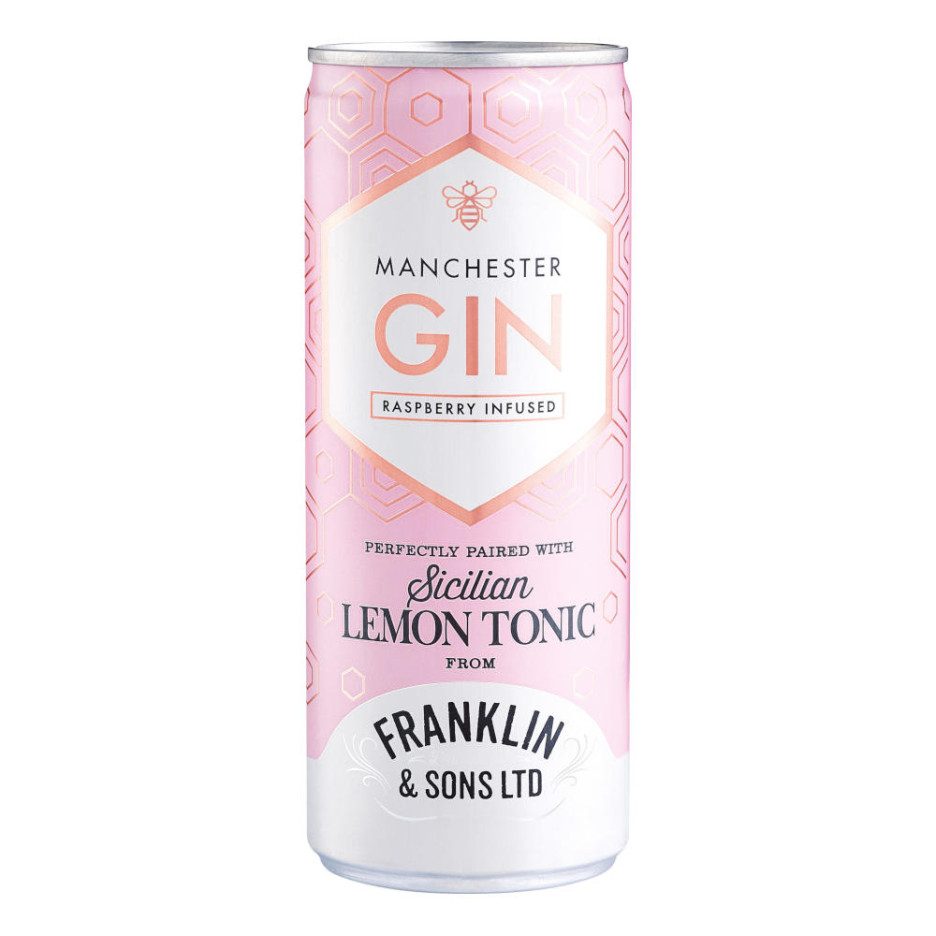 Manchester Gin & Franklin Sicilian Lemon Tonic Premix 250ml