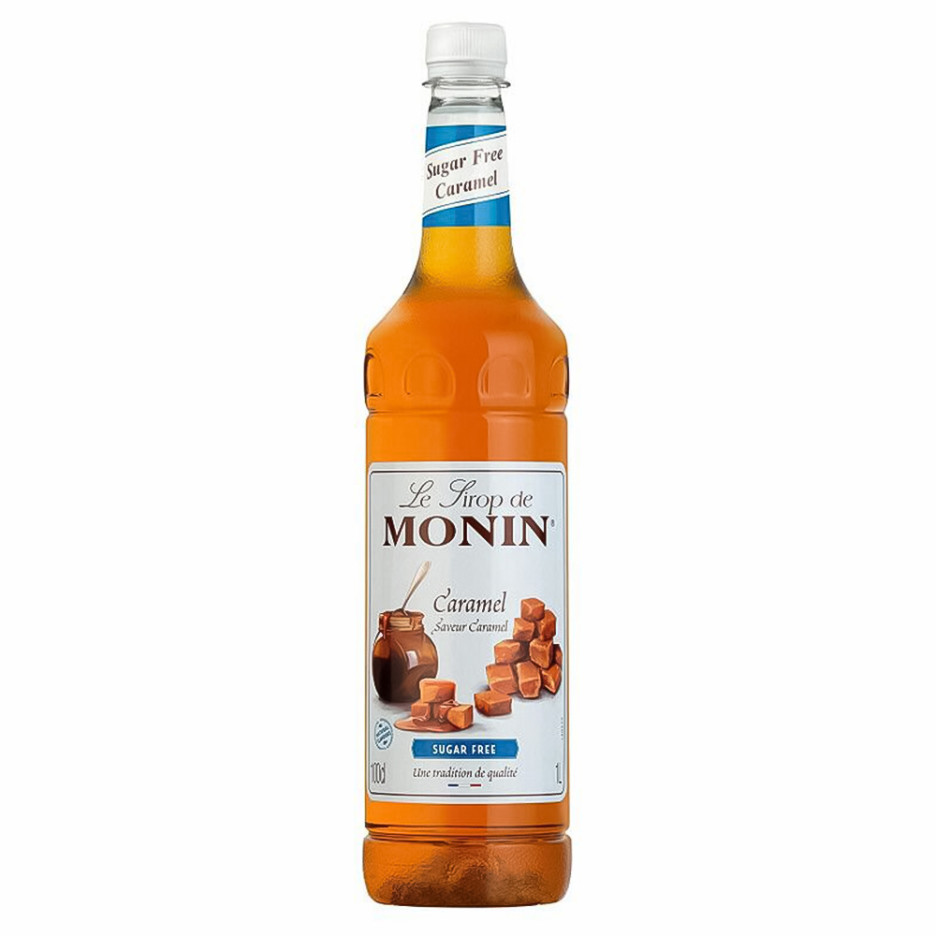 Monin Caramel Sugar Free French Flavour Syrup 1 Ltr