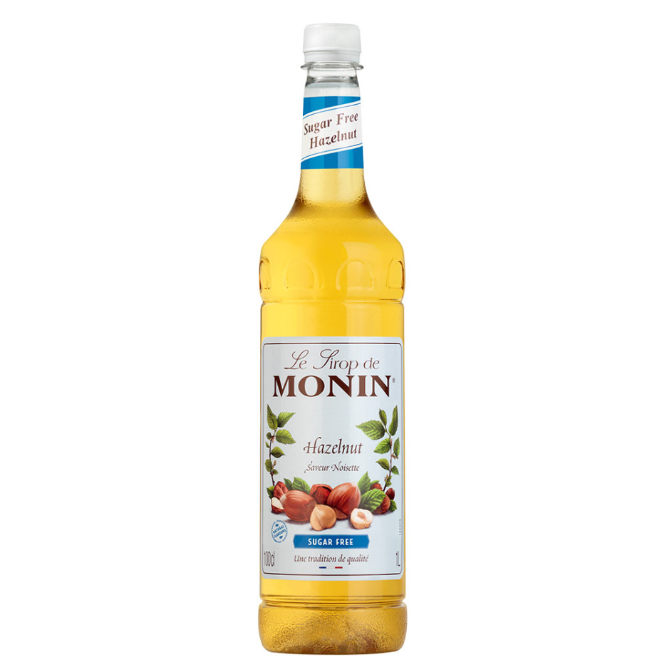 Monin Hazelnut Noisette Sugar Free French Flavour Syrop Syrup 1 Ltr