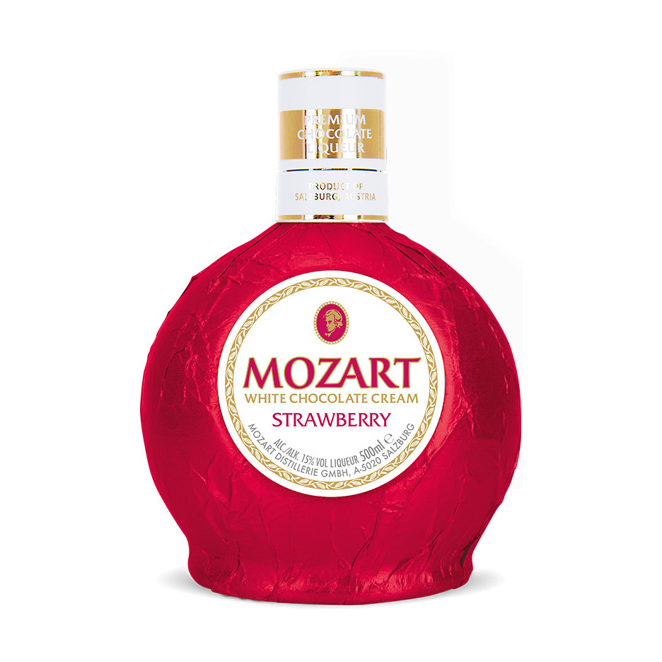 Mozart White Chocolate Strawberry Cream Liqueur 50cl