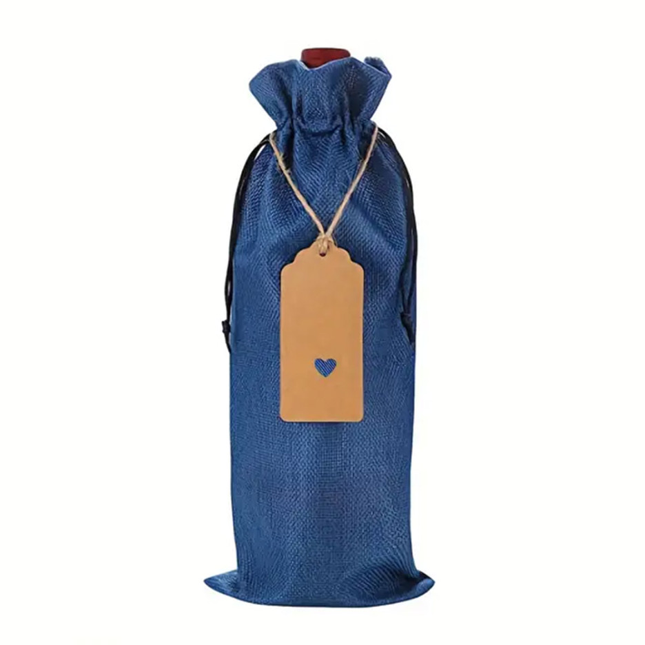 Navy Blue Bag with Gift Tag