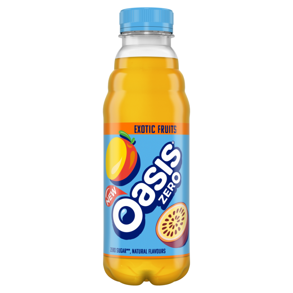Oasis Zero Exotic Fruits 12x 500ml - DrinkSupermarket