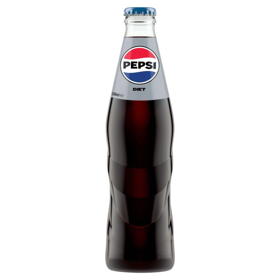 Pepsi Diet 24x 330ml Glass Bottles