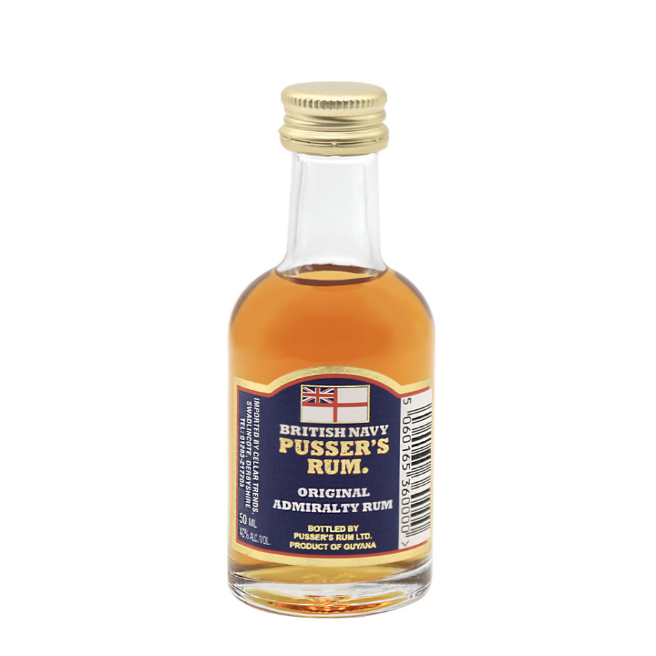 Pussers Blue Label Rum 5cl Miniature