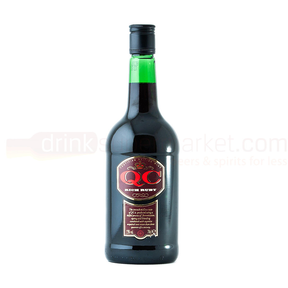 QC Ruby Fortified British Wine 70cl