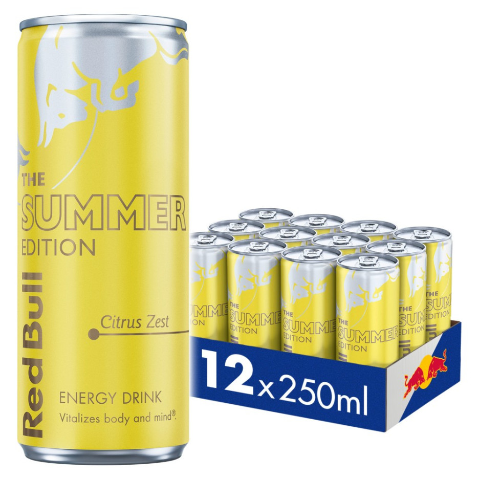 Red Bull Summer Edition Citrus Zest Energy Drink 12x 250ml