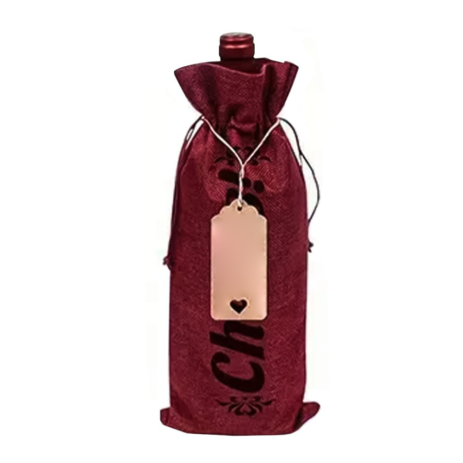 Red 'Cheers' Gift Bag with Tag