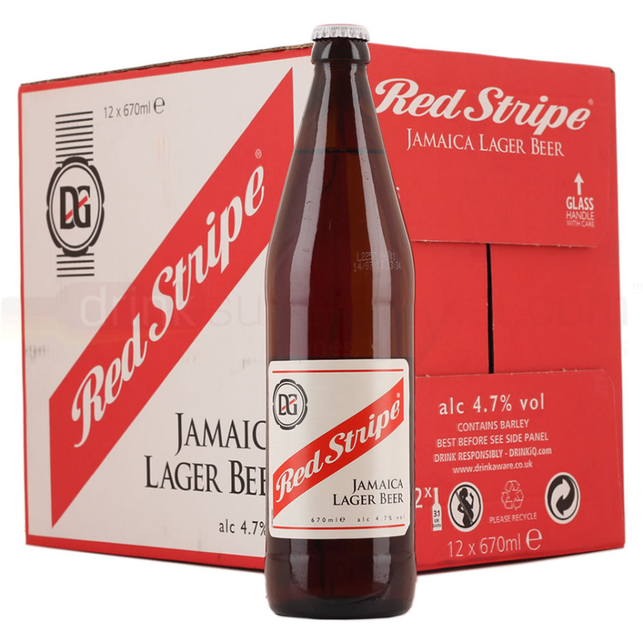 Red Stripe Premium Jamaican Original Lager Beer 12x 660 ml