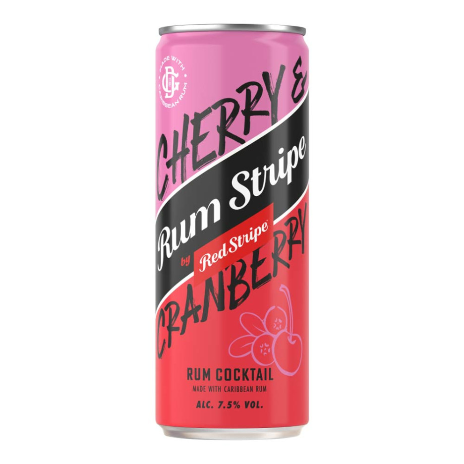 Rum Stripe Cherry & Cranberry Cocktail 250ml 