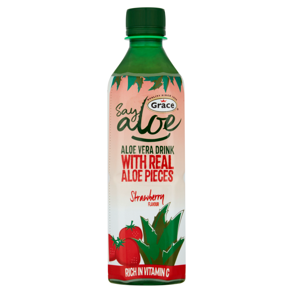 Say Aloe Vera Strawberry Flavoured Drink 12x 500ml