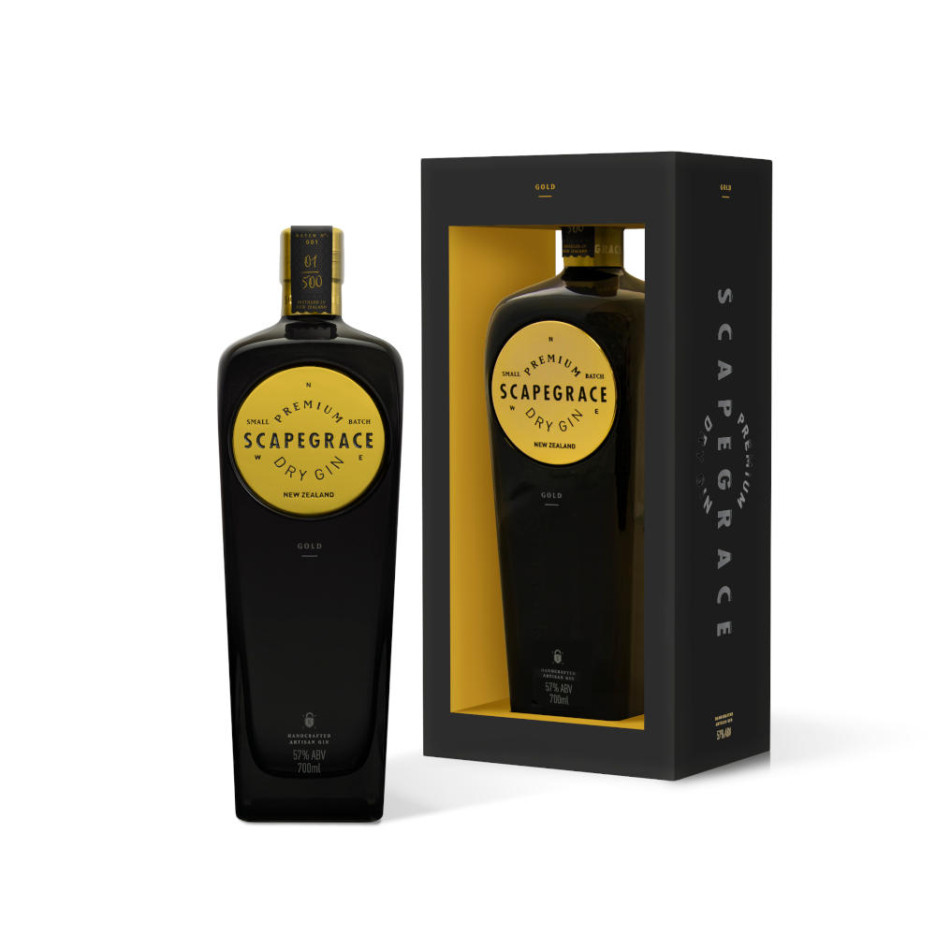 Scapegrace Premium Gold Gin 70cl with Gift Box