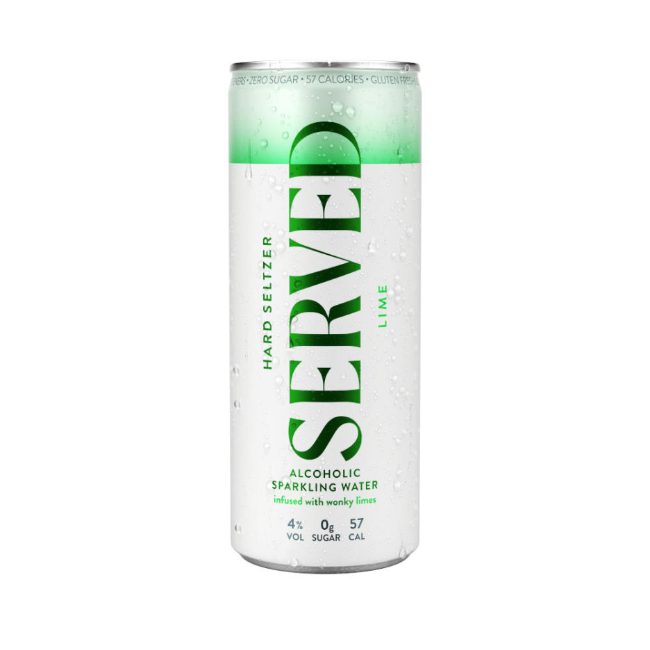 Served Lime Hard Seltzer 250ml