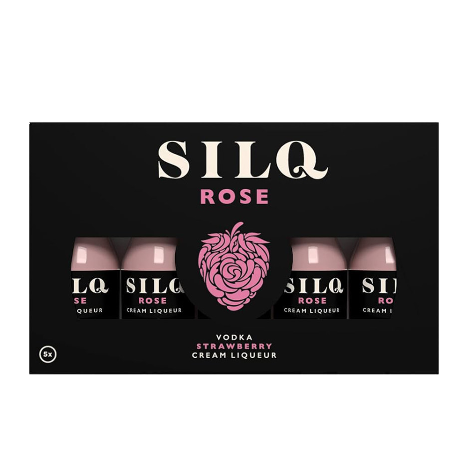 SILQ Rose Strawberry Vodka Cream Liqueur 5x 2cl