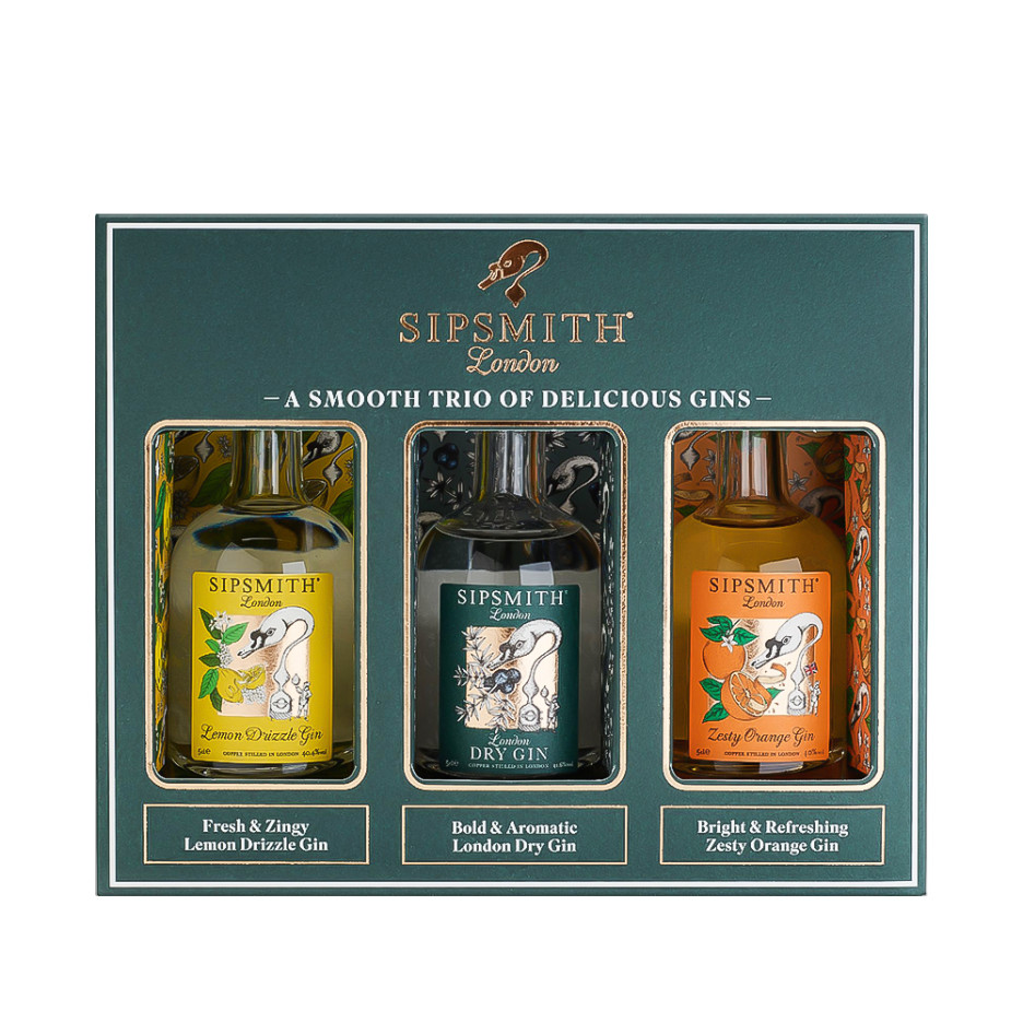 Sipsmith Gin 3x5cl Miniature Gift Pack