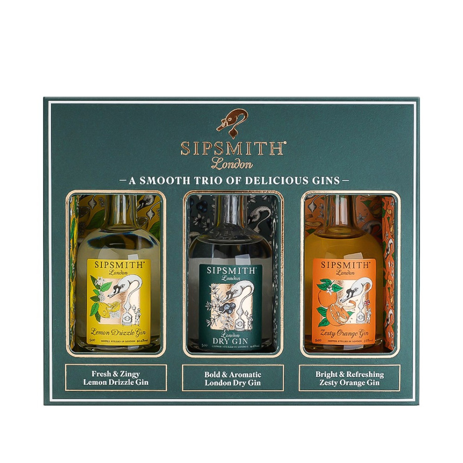 Sipsmith Gin 3x5cl Miniature Gift Pack