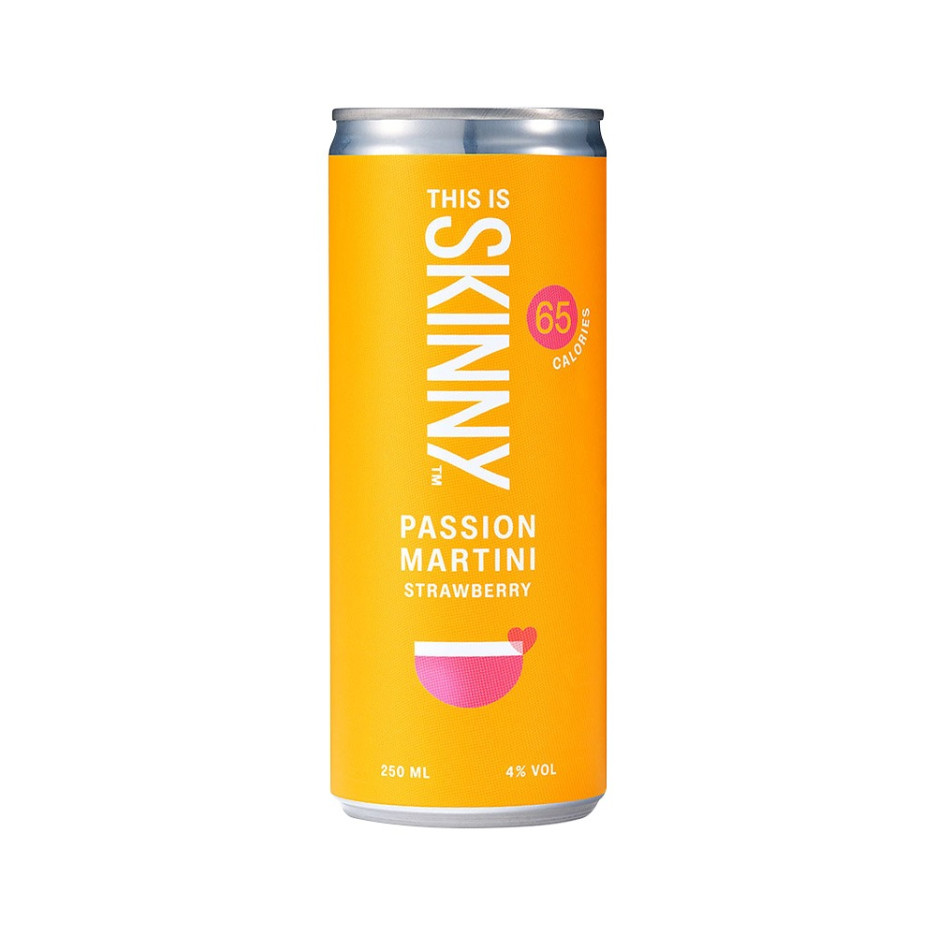 Skinny Passion Fruit Martini with Strawberry 250ml