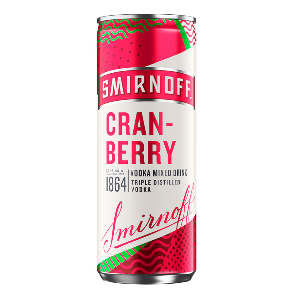 Smirnoff & Cranberry Premix 1x 250ml