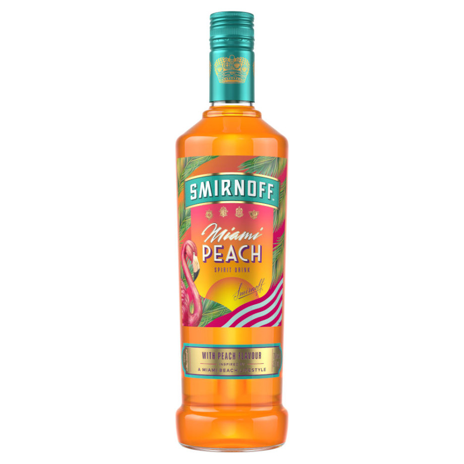 Smirnoff Miami Peach Vodka 70cl