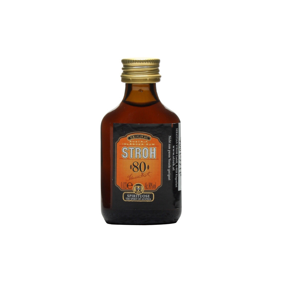 Stroh 80 Overproof Overproof Dark Austrian Inlander Rum 2cl