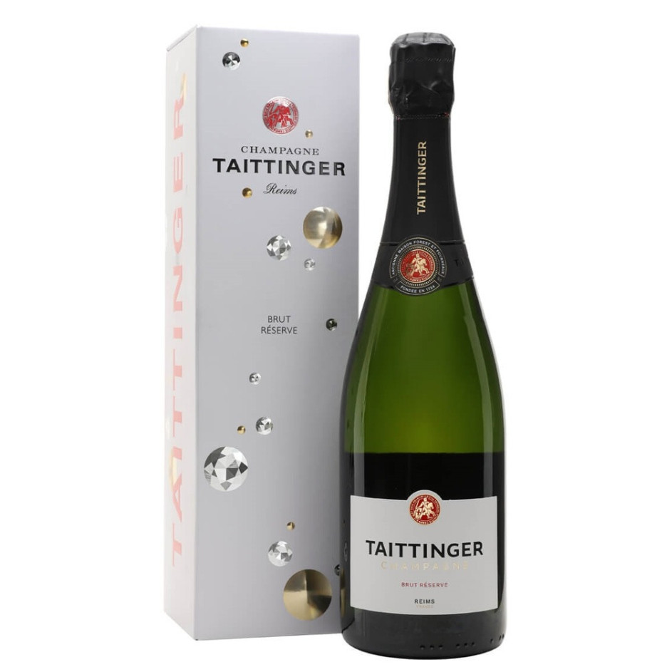 Taittinger Reserve Brut Champagne 75cl Gift Box