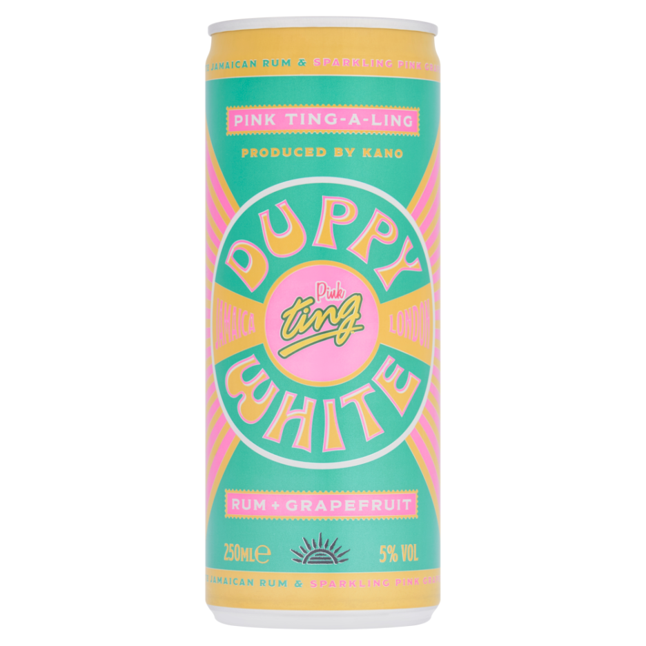 The Duppy Share White Jamaican Rum & Sparkling Pink Grapefruit Ting Premix 250ml
