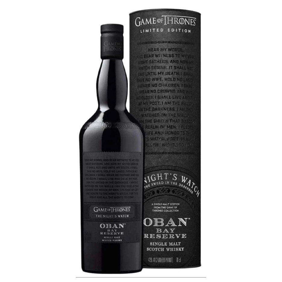 The Game of Thrones Oban Bay Reserve Whisky 70cl