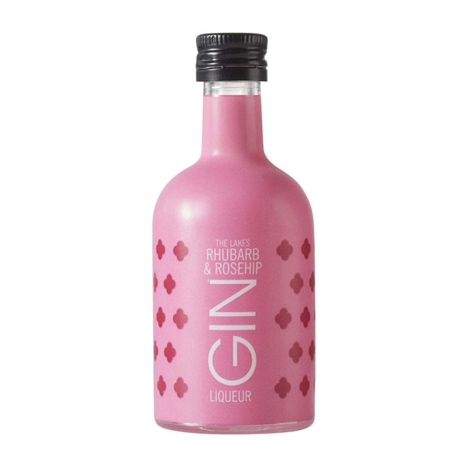 The Lakes Rhubarb & Rosehip Gin Liqueur 5cl Miniature