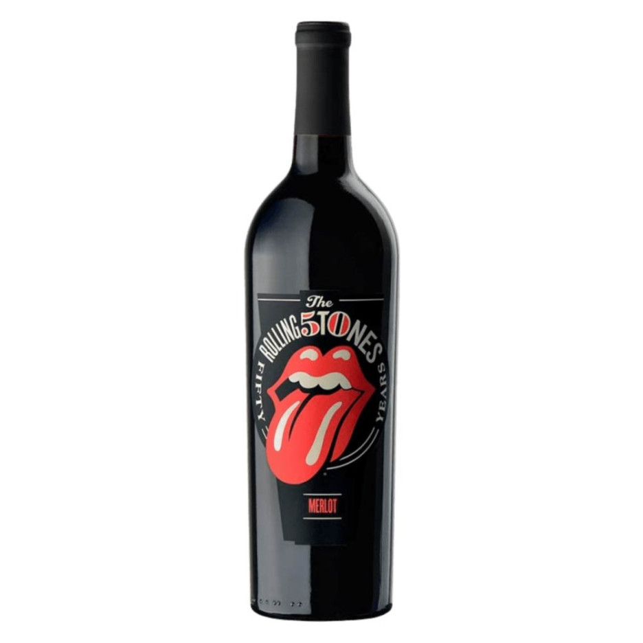 The Rolling Stones 50th Anniversary Merlot Red Wine 75cl