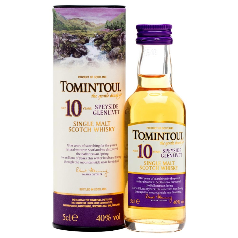Tomintoul 10 Year Whisky 5cl Miniature