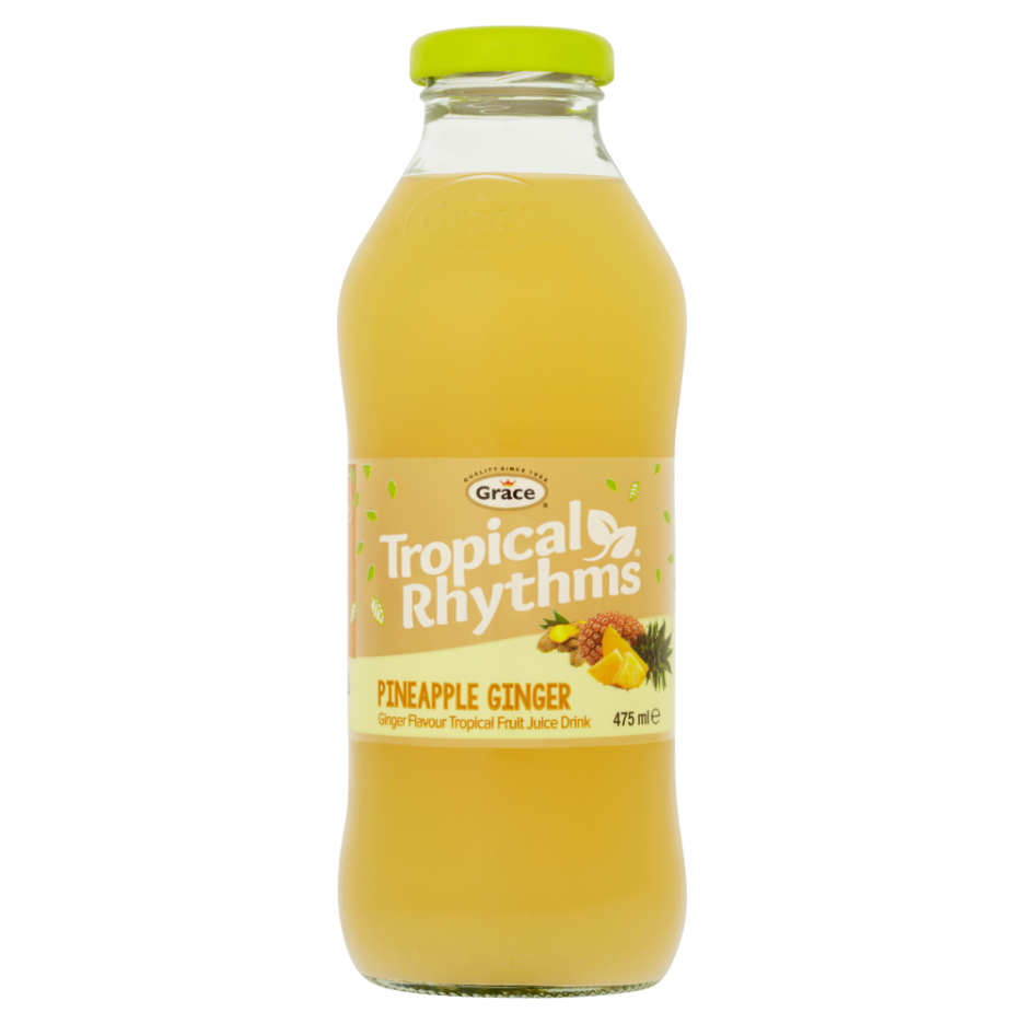 Tropical Rhythms Pineapple & Ginger 12x 475ml