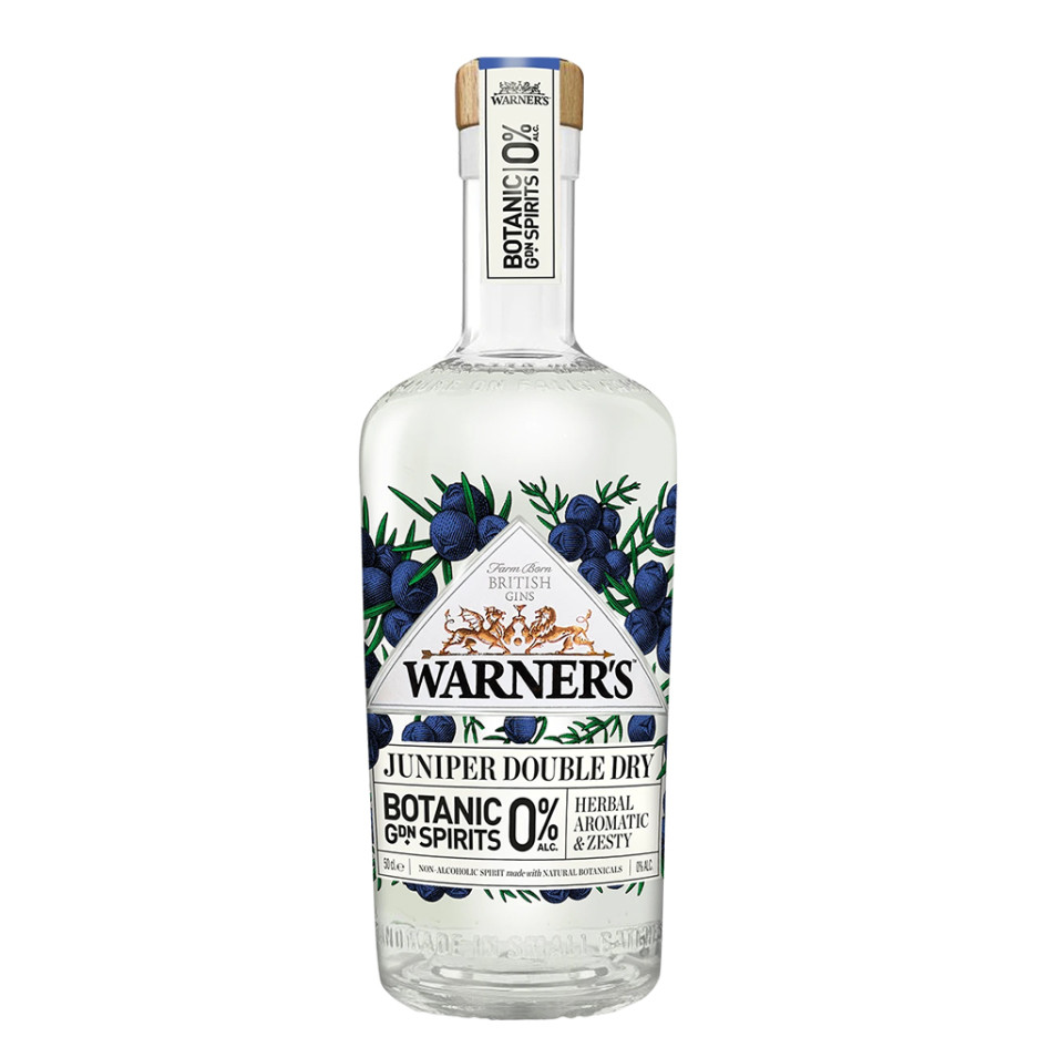 Warner's Juniper Double Dry Botanic Non-Alcoholic Spirit 50cl