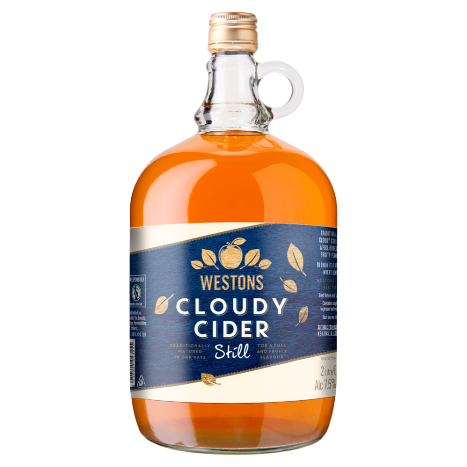 Westons Scrumpy Cloudy Apple Cider Bottles 3x 2ltr