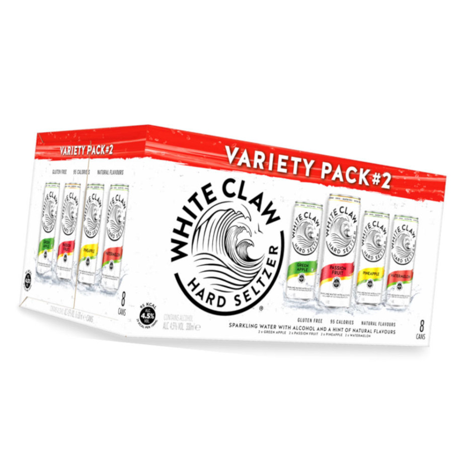 White Claw Hard Seltzer Variety Pack No2 8x 330ml
