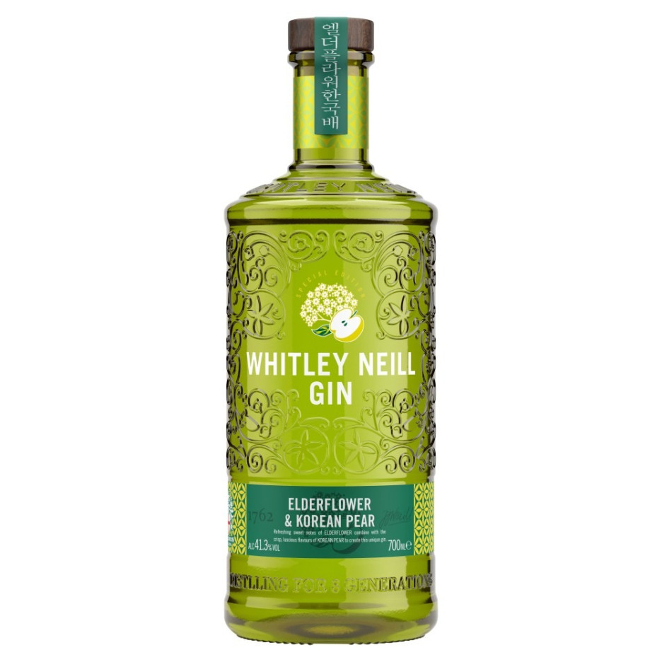 Whitley Neill Elderflower & Korean Pear Gin 70cl