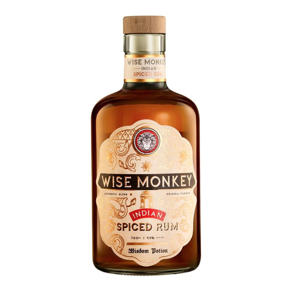Wise Monkey Spiced Rum 70cl