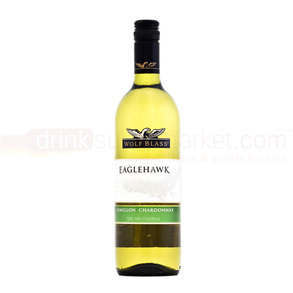 Wolf Blass Eaglehawk Semillion Chardonnay White Wine 75cl