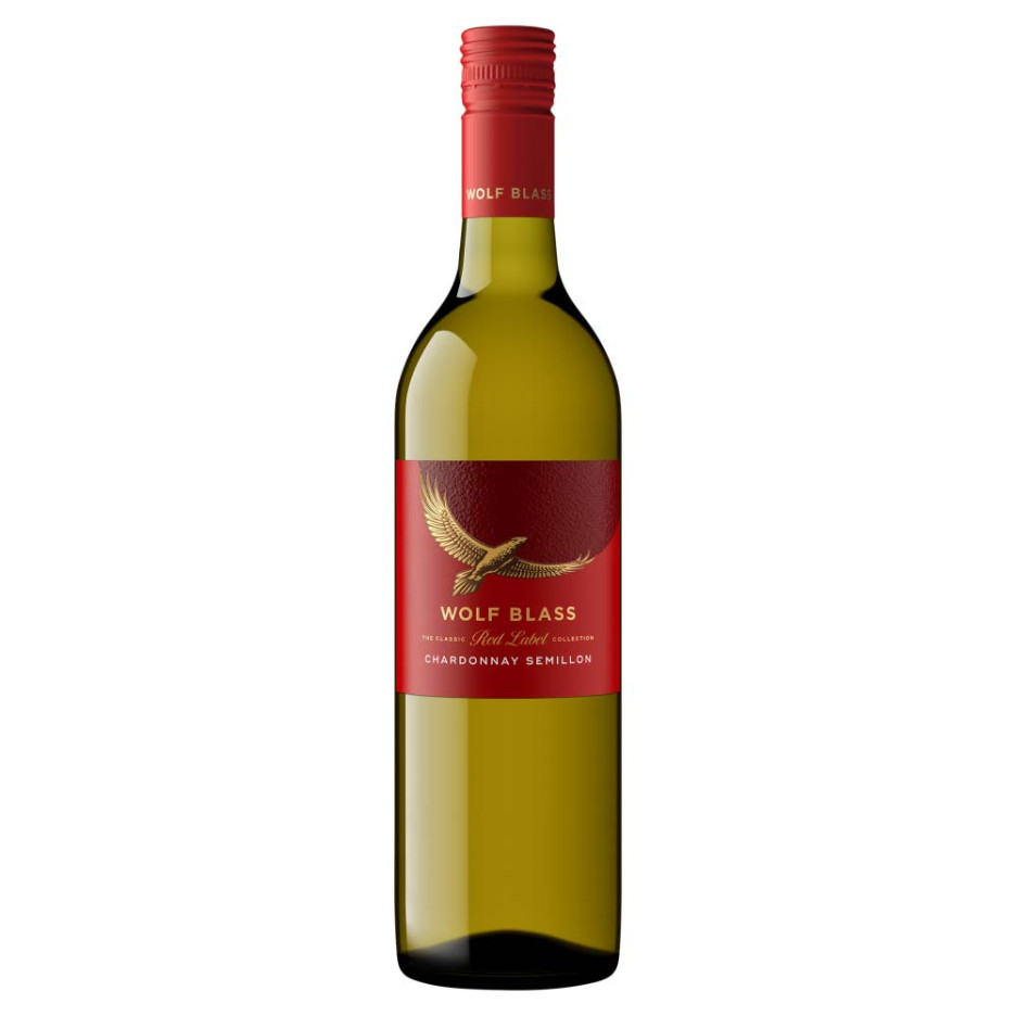 Wolf Blass Red Label Chardonnay Semillon White Wine 75cl