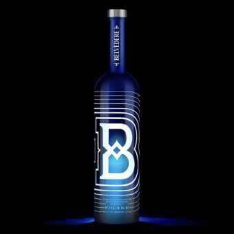Belvedere B Label Vodka 1.75Ltr Luminous Magnum Plus