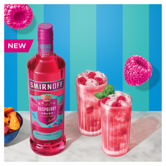 Smirnoff Raspberry Crush Vodka 1Ltr