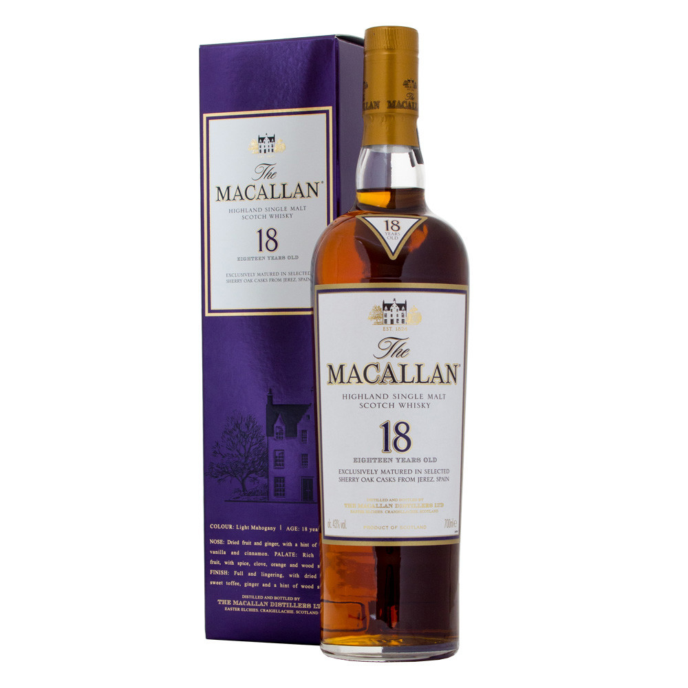The Macallan 18 Year Sherry Oak Whisky 70cl 2017 Release