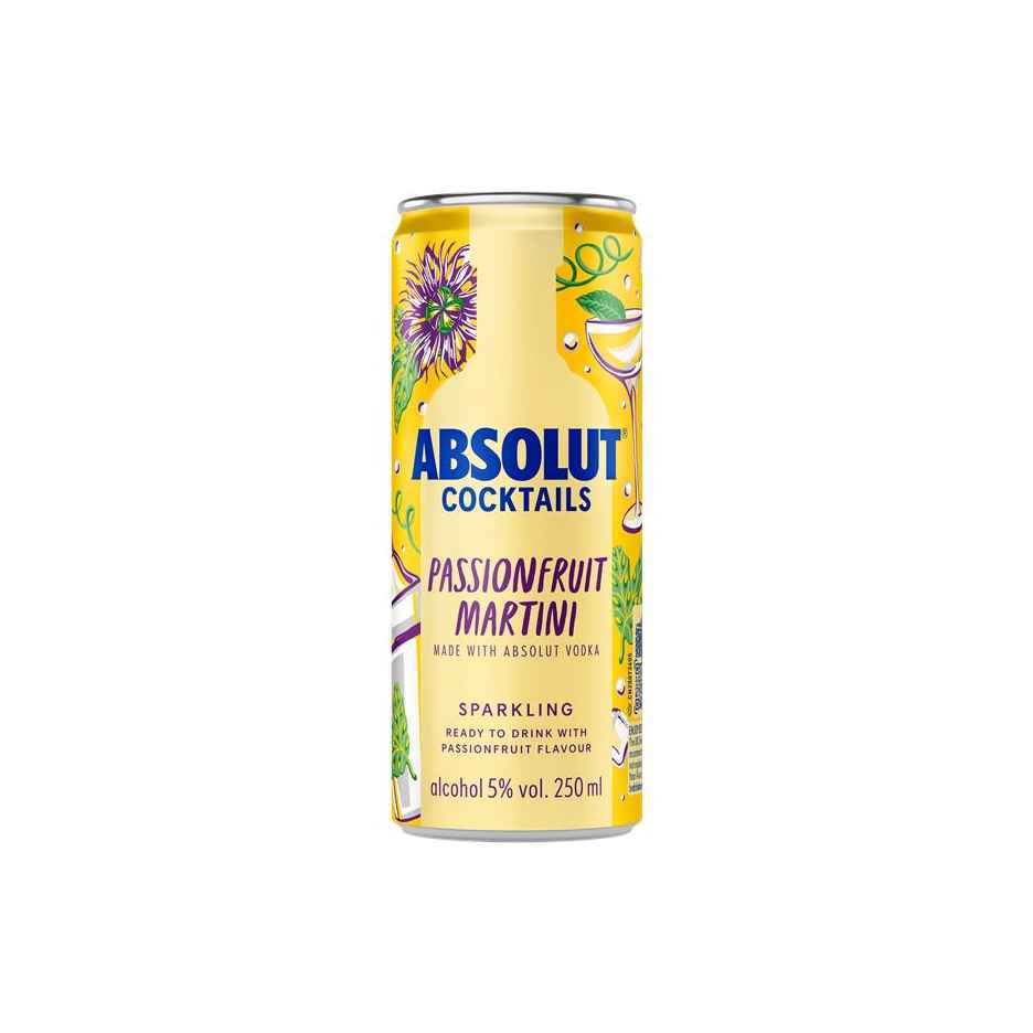 Absolut Passion Fruit Martini Premix 250ml Can